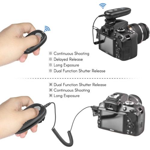  AODELAN Camera Wireless Remote Shutter Release for Fujifilm X-H1, XF10, X-T20, X-T10, X-T100, X-A5, X-A3, X-A2, X-A1, X-A10, X100F, X100T; Replace Fujifilm RR-90