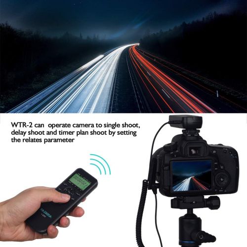  AODELAN Camera Remote Wireless Shutter Release Intervalometer with LCD for Canon EOS RP, Rebel T6, T7, T7i, 5D, 6D, 90D, SL2, 6D II, 5D IV, SX70 HS; for Fujifilm GFX 50R, X-T3; for Olympus