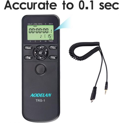  AODELAN TRS-1 Camera Remote Shutter Release Timer Remote Control for Fujifilm X-H1, XF10, X-T20, X-T10, X-T100, X-A5, X-A3, X-A2, X-A1, X-A10, X100F, X100T; Replace Fujifilm RR-90