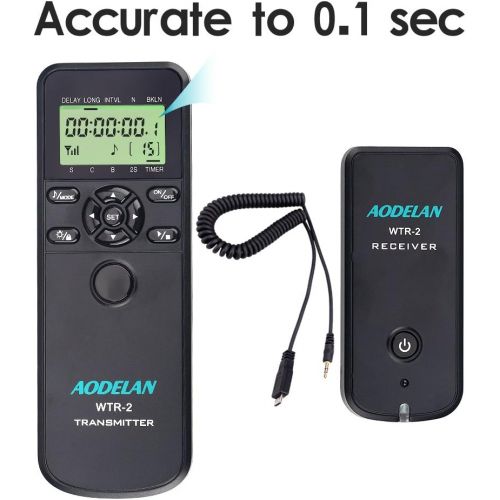  AODELAN Camera Wireless Shutter Release Remote Control Timer for FUJIFILM X-H1, XF10, X-T20, X-T10, X-T100, X-A5, X-A3, X-A2, X-A1, X-A10, X100F, X100T; Replace Fujifilm RR-90