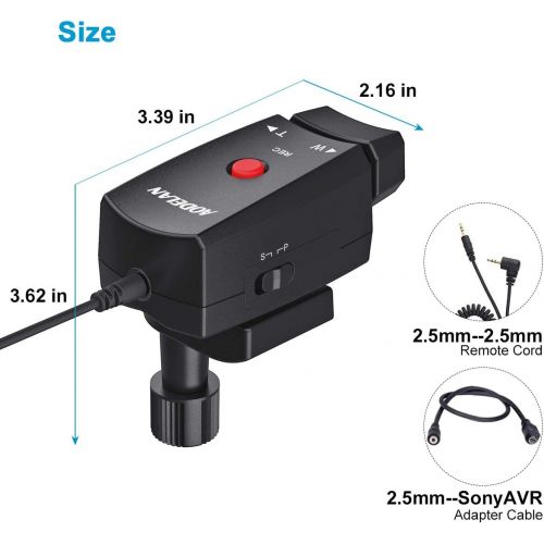  AODELAN Lanc Camcorder Zoom Controller with 2.5mm Jack Cable for Sony NX3C NX5C 198P 190P 150P Canon XL1S XL2 XM1 XM2 Panasonic DVC63 DVC33