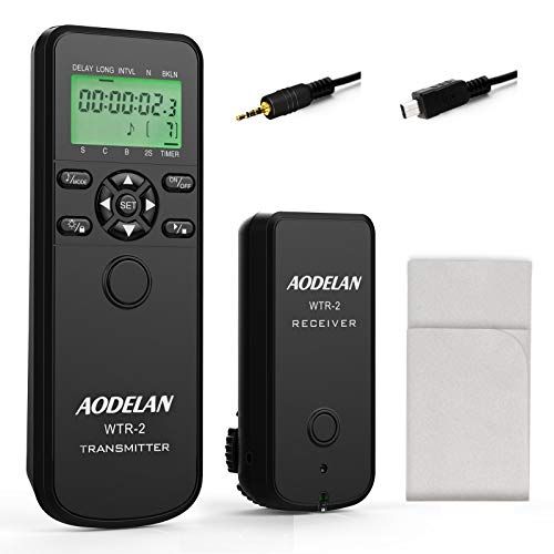  AODELAN Shutter Release Timer Intervalometer Shutter Remote Control Cord for Olympus Panasonic Leica Cameras