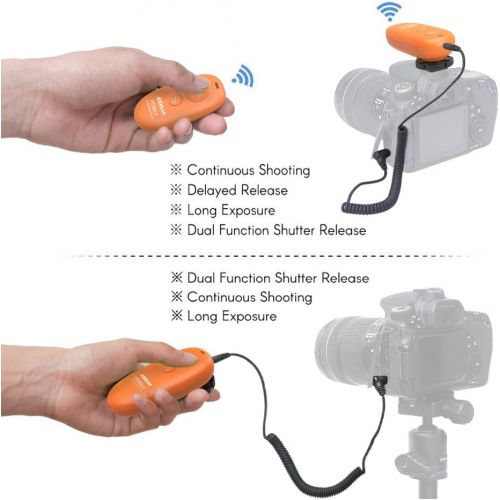  AODELAN Camera Wireless Remote Shutter Release for Panasonic GH5, G9, FZ100, FZ1000, FZ2500; Olympus: E-M1, E-M5 Mark II, E-M5, E-M10 Mark II, E-M10, Pen-F, E-P5, E-P3, E-P2, E-P1,