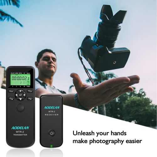  AODELAN Wireless Shutter Timer Intervalometer with LCD and HDR for Sony a7 III, a7 II, a7, a7R III, a9, a6000, a6300, a5100