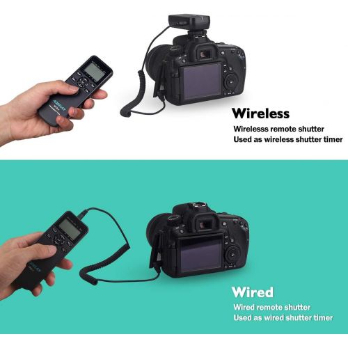  AODELAN Wireless Shutter Timer Intervalometer with LCD and HDR for Sony a7 III, a7 II, a7, a7R III, a9, a6000, a6300, a5100