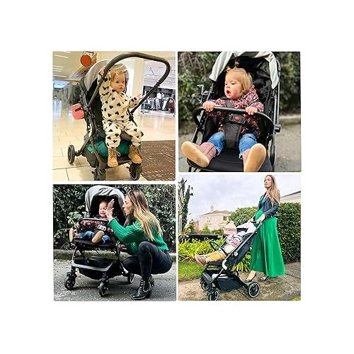  Lightweight Reversible Baby Stroller, Infant Toddler Stroller, One Hand Easy Folding Compact Travel Stroller with Cup Holder & Oversize Basket, Sleep Shade for Airplane Travel and More