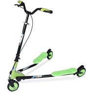 AODI Swing Scooter Adjustable 3 Wheels Foldable Wiggle Scooter Self Drifting for Kids/Adult Age 7 Years Old and Up