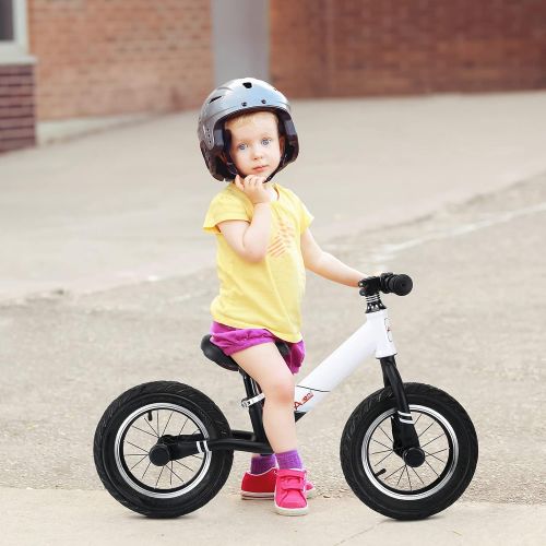  [아마존베스트]AODI 12 Inch Sport Balance Bike, Pro Lightweight No-Pedal Toddlers Bike Walking Bicycle Ultra-Cool Push Bikes/Air-Filled Rubber Tires for Kids Ages 18 Months to 6 Years