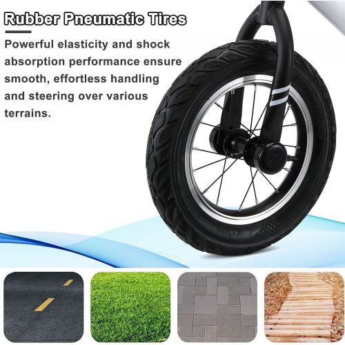  [아마존베스트]AODI 12 Inch Sport Balance Bike, Pro Lightweight No-Pedal Toddlers Bike Walking Bicycle Ultra-Cool Push Bikes/Air-Filled Rubber Tires for Kids Ages 18 Months to 6 Years