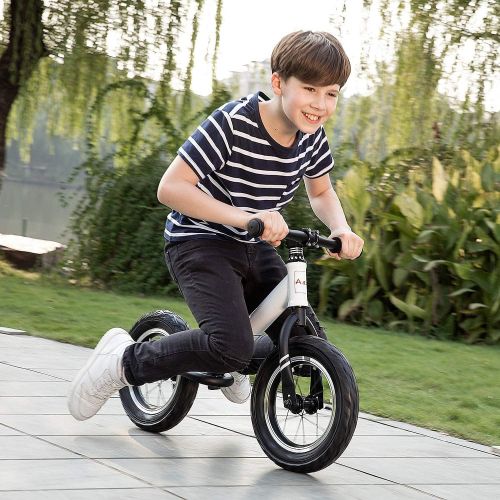  [아마존베스트]AODI 12 Inch Sport Balance Bike, Pro Lightweight No-Pedal Toddlers Bike Walking Bicycle Ultra-Cool Push Bikes/Air-Filled Rubber Tires for Kids Ages 18 Months to 6 Years