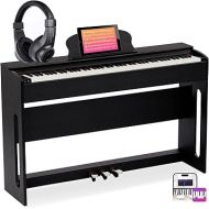88-Key Weighted Hammer Action Digital Piano with Speakers,Furniture Stand and Triple Pedals,Beginner's Course- Comes With Headphones,Piano Lessons,B-83S