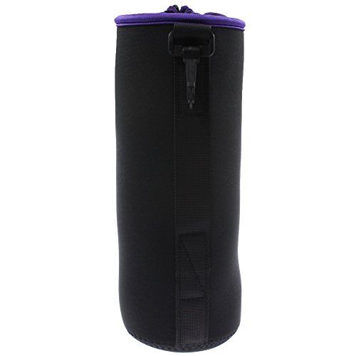  AOER Thick Protective Neoprene Camera Lens Pouch Bag Case Purple with Soft Plush Lining for DSLR Camera Lens(Canon, Nikon, Sony, Tamron, Pentax, Olympus, Panasonic) (Extra Large)