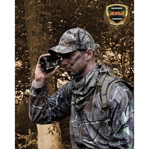  AOFAR HX-700N Hunting Range Finder 700 Yards Waterproof Archery Rangefinder for Bow Hunting with Range and Speed Mode, Free Battery, Carrying Case