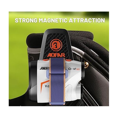  AOFAR Metal Landing Pad, Rangefinder Bite Clip for Magnetic Golf Towel, Golf Rangefinder, Magnetic Golf Accessories and Easy to Install on The Golf Bag or Belt