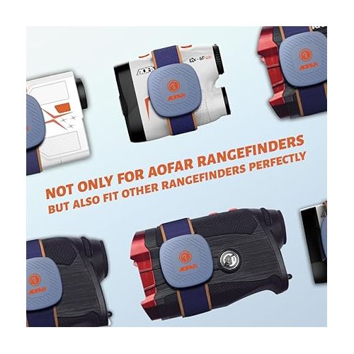  AOFAR Magnetic Golf Rangefinder Holder Mount Strap, Strong Magnet, Adjustable Range Finder Mount/Holder/Strap/Band, Attaches to Golf Cart Rails/Frames and Golf Clubs