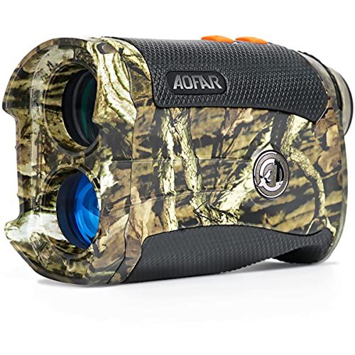  AOFAR Range Finder for Hunting Archery HX-1200T 1200 Yards Shooting Wild Waterproof Coma Rangefinder, 6X 25mm, Range and Bow Mode, Free Battery Gift Package