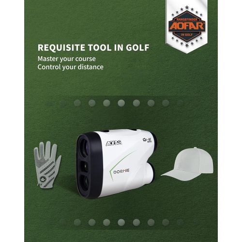  AOFAR Range Finder Golf GX-6F, Flag Lock with Pulse Vibration, Tournament Designed, 500 Yards RangeFinder for Distance Measuring with Continuous Scan, High-Precision Accurate Gift