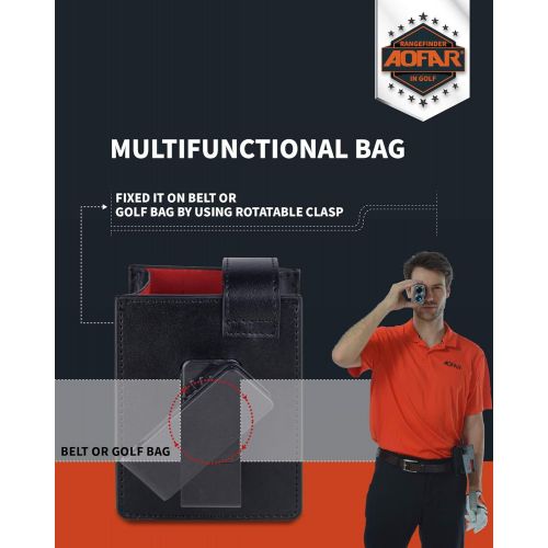  [아마존베스트]AOFAR GX-5N Golf Rangefinder with Slope On/Off Indicator, Flag-Lock Vibration, 800 Yards with Hi-Precision Measuring 6X Magnification, Waterproof, Battery, Full Package