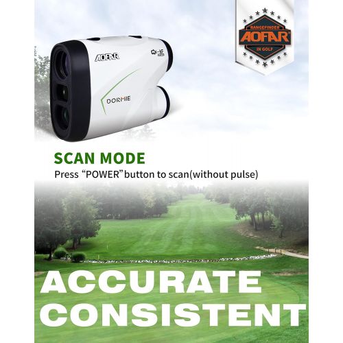  AOFAR Range Finder Golf GX-6F, Flag Lock with Pulse Vibration, Tournament Designed, 500 Yards RangeFinder for Distance Measuring with Continuous Scan, High-Precision Accurate Gift