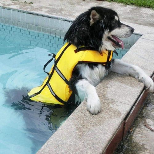  AOFITEE Dog Life Jacket Reflective Life Vest, Safety Pet Swimming Vest Durable Life Preserver with Rescue Handle for Small, Medium and Large Dogs