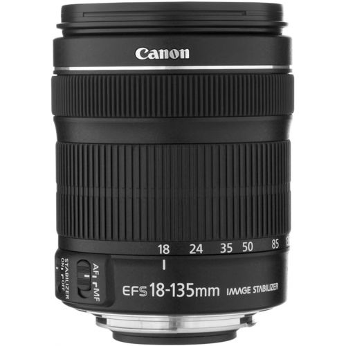  AOM Canon EF-S 18-135mm f3.5-5.6 IS STM Lens + 3 Piece Filter Set + 4 Piece Close Up Macro Filters + Lens Cleaning Pen + Pro Accessory Bundle - 18-135mm STM: International Versio