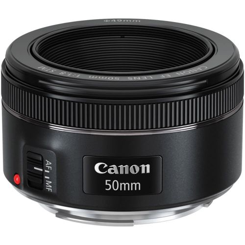  AOM Canon EF 50mm f1.8 STM: Lens with Glass UV Filter, Front and Rear Lens Caps, and Deluxe Cleaning Pen, Lens Accessory Bundle50 mm f1.8- International Version