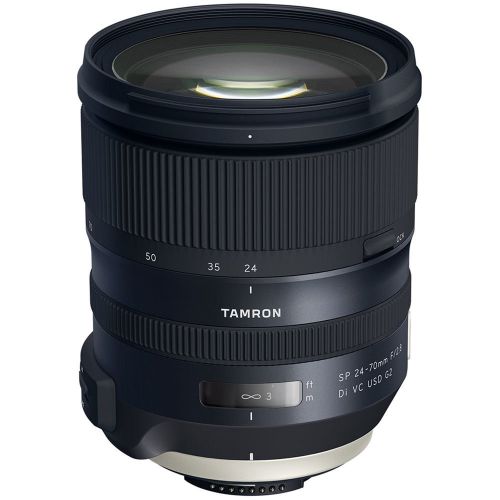  AOM Tamron SP 24-70mm f2.8 Di VC USD G2 Lens for Canon EF with Tamron Case, Original Hood, Ultraviolet Filter (UV) Polarizing Filter (CPL) Fluorescent Daylight Filter (FL-D) - In