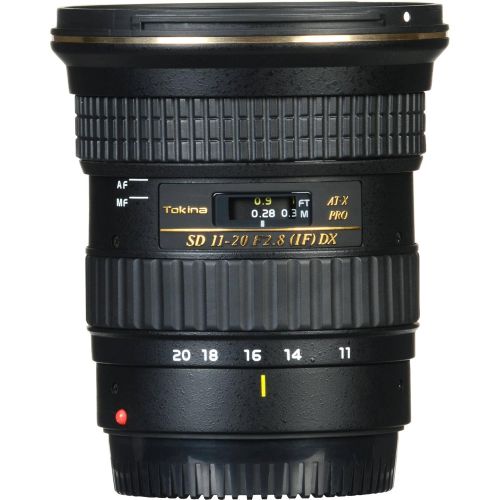  AOM Tokina AT-X 11-20mm f2.8 PRO DX Lens for Canon EF With Original Hood, Lens Brush, Ultraviolet Filter (UV) Polarizing Filter (CPL) Fluorescent Daylight Filter (FL-D) - Internationa