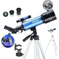 AOMEKIE 40070 Telescopes for Astronomy Beginners kids and Adults 70mm Astronomical Telescopes with Adjustable Tripod K6/25 Eyepieces Phone Adapter