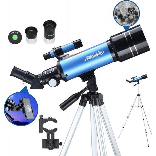  AOMEKIE Telescopes for Kids with K6/25 Eyepieces Telescopes for Astronomy Beginners and Adults with Adjustable Tripod 70mm Astronomical Telescopes with Phone Adapter Childrens Day