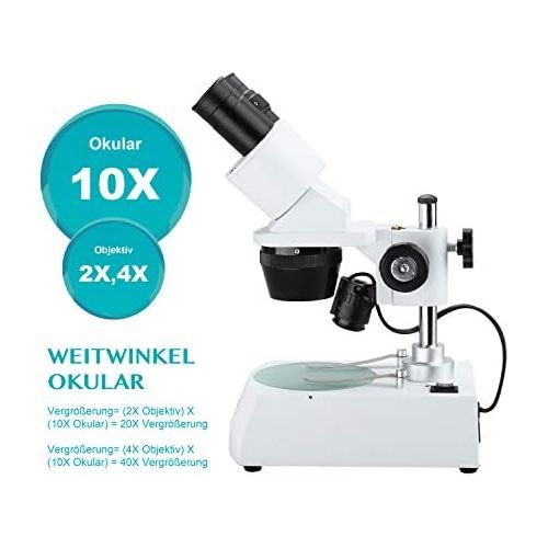  [아마존베스트]Aomekie 3D Stereo Microscope for Children 20x 40x Magnification