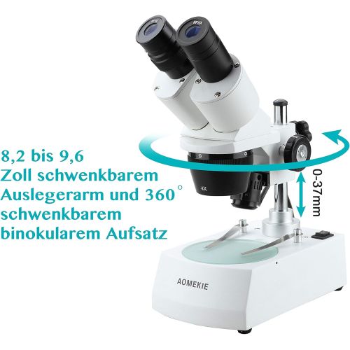  [아마존베스트]Aomekie 3D Stereo Microscope for Children 20x 40x Magnification