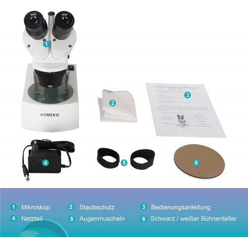  [아마존베스트]Aomekie 3D Stereo Microscope for Children 20x 40x Magnification