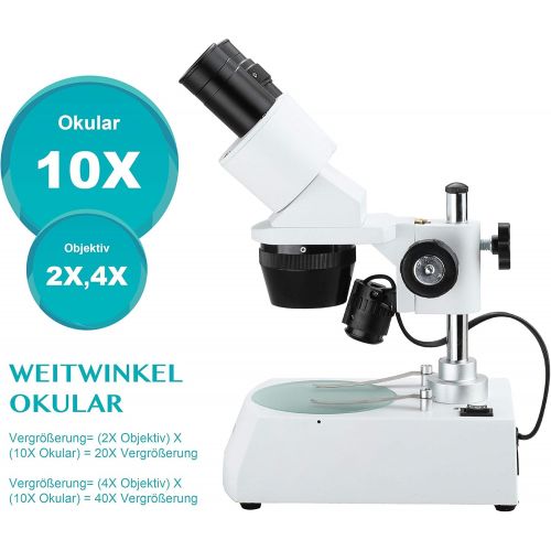  [아마존베스트]Aomekie 3D Stereo Microscope for Children 20x 40x Magnification