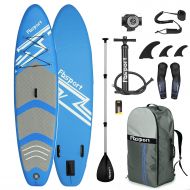 AONESY Premium Inflatable Stand Up Paddle Board (6 inches Thick) with Durable SUP Accessories & Carry Bag | Wide Stance, Surf Control, Non-Slip Deck， Leash, Paddle and Pump , Standing Boa