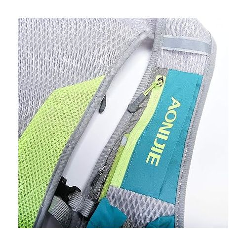  AONIJIE Running Hydration Vest Backpack for Women and Men Lightweight Trail Running Backpack 5.5L Mint Green