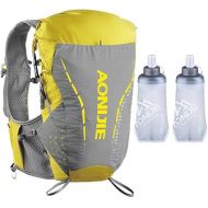 AONIJIE 18L Large Capacity Trail Running Hydration Vest Backpack with 2*500ml Soft Flask for Men Women Lightweight Outdoor Running Backpack for Marathon Race Hiking