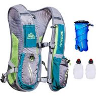 Aonijie Hydration Packs 5.5L Trail Running Vest with 2L Bladder Reservoir Marathoner Hydro Backpack Light Green