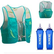 Lovtour Hydration Race Vest,2.5L Running Vest Lightweight Pack with 2 Soft Water Bottles Bladder for Marathoner Running Race Cycling Hiking Camping Biking (Mint Green(S-M))