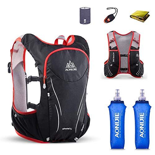  AONIJIE Hydration Pack Backpack 5L Lightweight Deluxe Outdoor Marathoner Running Race Hydration Vest