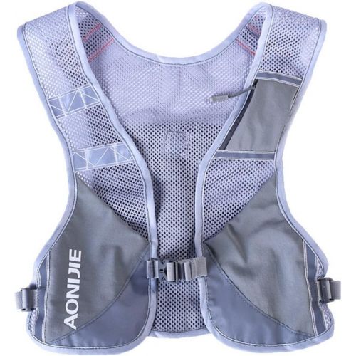  AONIJIE Marathon Running Vest Pack Water Hydration Backpack Outdoor Sport Bag Cycling Camping Climbing Rucksack,Gray