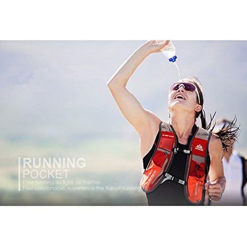  AONIJIE Lovtour Premium Running Race Hydration Vest Pack for Marathon, Cycling, Hiking with Soft Water Bottle As Gift