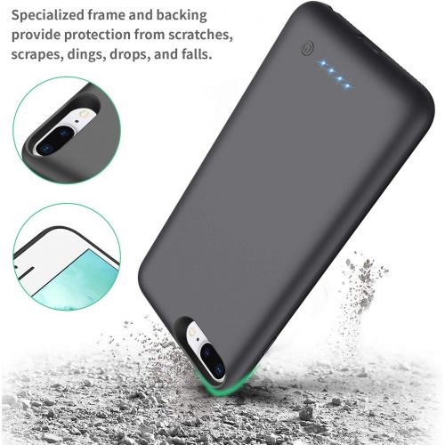  [아마존베스트]AONIMI Battery Case for iPhone 6s Plus/6 Plus/7 Plus/8 Plus, [8500mAh] Portable Charging Case Rechargeable Extended Battery Pack Protective Charger Case for Apple iPhone 6 Plus/7 P