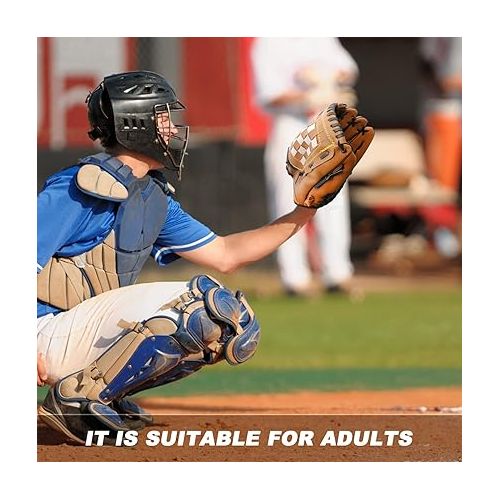  AOUTACC Baseball Gloves Softball Glove,12.5 Player Preferred Wear-Resistant PU Material Thicken Softball Fielding Glove,Left Hand Gloves Right Hand Throw for Youth Adult