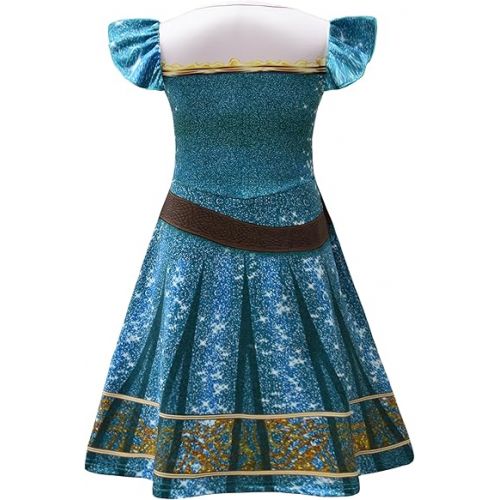  Girls Princess Costume Birthday Party Dress Halloween Cosplay Outfits