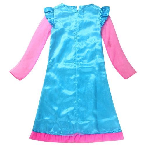  AOVCLKID Trolls Costume Little Girls Dress up Toddler Baby Christmas Cosplay Outfit Kids Party Dresses