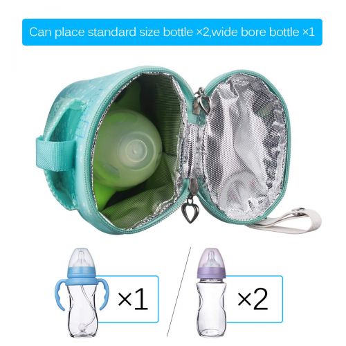  [아마존베스트]AOZBZ Baby Bottle Warmer Bag Portable USB Heating Intelligent Warm Breast Milk Insulated Tote Bag