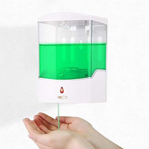  AOZBZ Automatic Soap Dispenser, Touchless Wall Mounted Liquid Soap Dispenser, Hands-Free Motion Sensor for Kitchen Bathroom Hotel (1L)