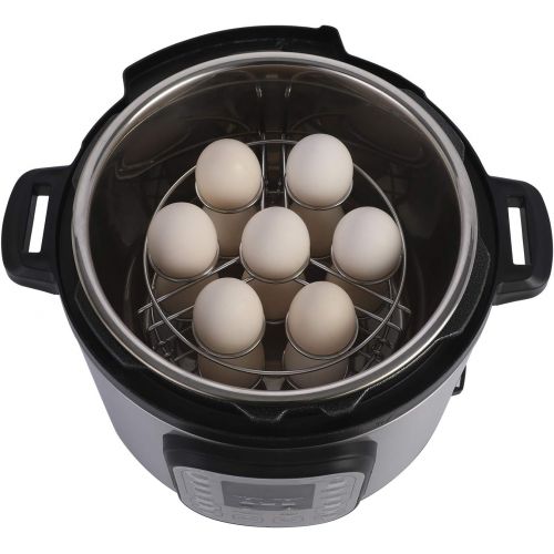  Aozita Stackable Egg Steamer Rack Trivet for Instant Pot Accessories - Fits 5,6,8 qt Pressure Cooker - 2 Pack Stainless Steel Multipurpose Rack