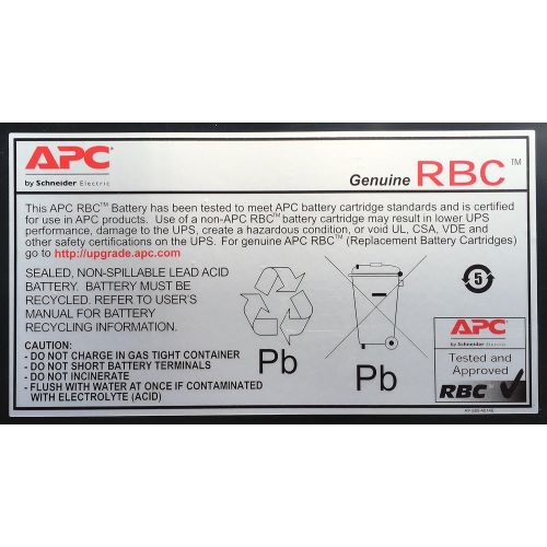  apc APCRBC118 Battery cartridge Battery